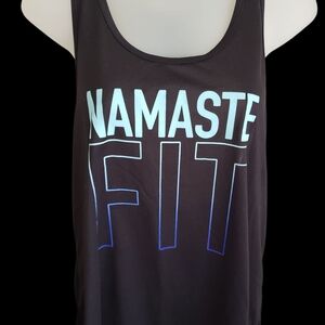💙 Nike Black and Blue Illuminated Tank Top